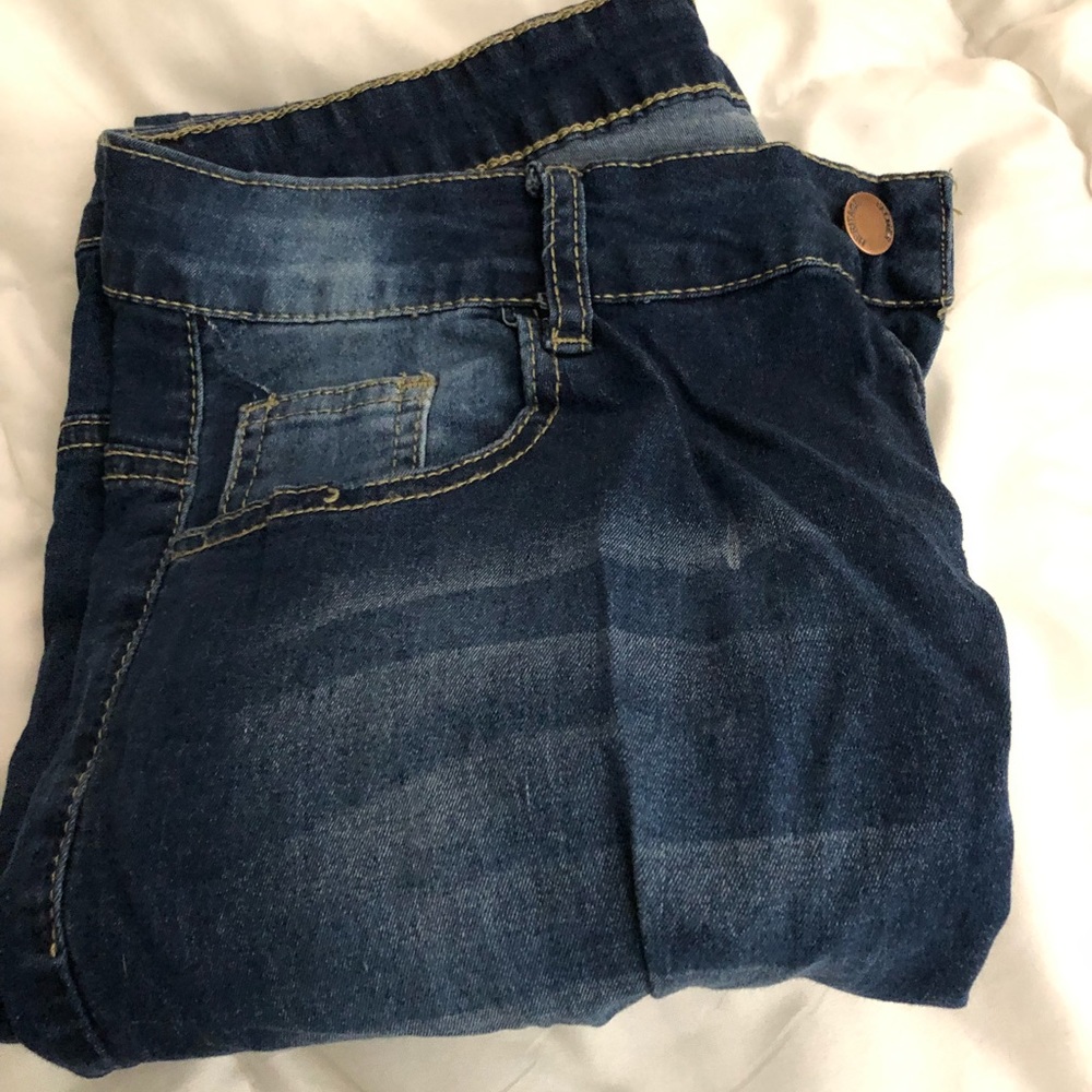 Distressed jeans